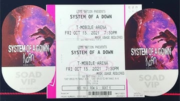 System Of A Down live @ T-Mobile Arena 2021 | Las Vegas, Nevada (Full Show) [10/15/2021]