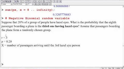 MA 381: Section 5.3: Geometric & Negative Binomial Random Variables EXAMPLES