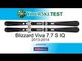 Тесты горных лыж Blizzard Viva 7.7 S IQ 407 (2013-2014)