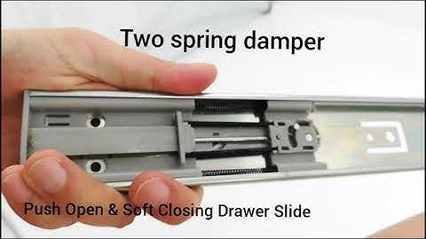 New Arrival Push to Open Soft Close Ball Bearing Side Mount Drawer Slide