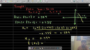NA Lec 5 Regular Falsi Method Part 2 (Example) and Bisection Method