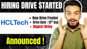 HCLTECH Drive Started | Google, Park New Hiring Opportunity | OFF Campus Drive For 2025, 2024, 2023