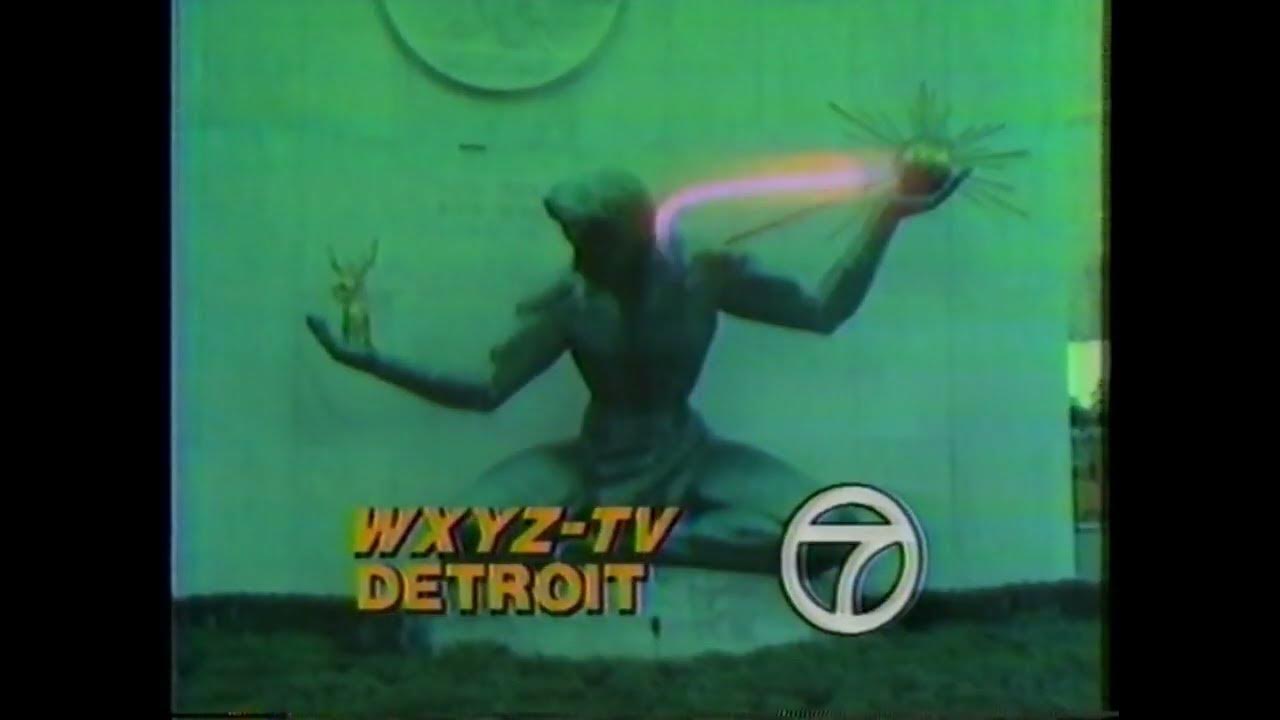 1983 wxyz channel 7 tv detroit michigan signoff star spangled banner