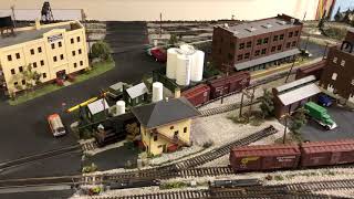 My 4x8x2 HO Layout - Freight Car Pickup Success