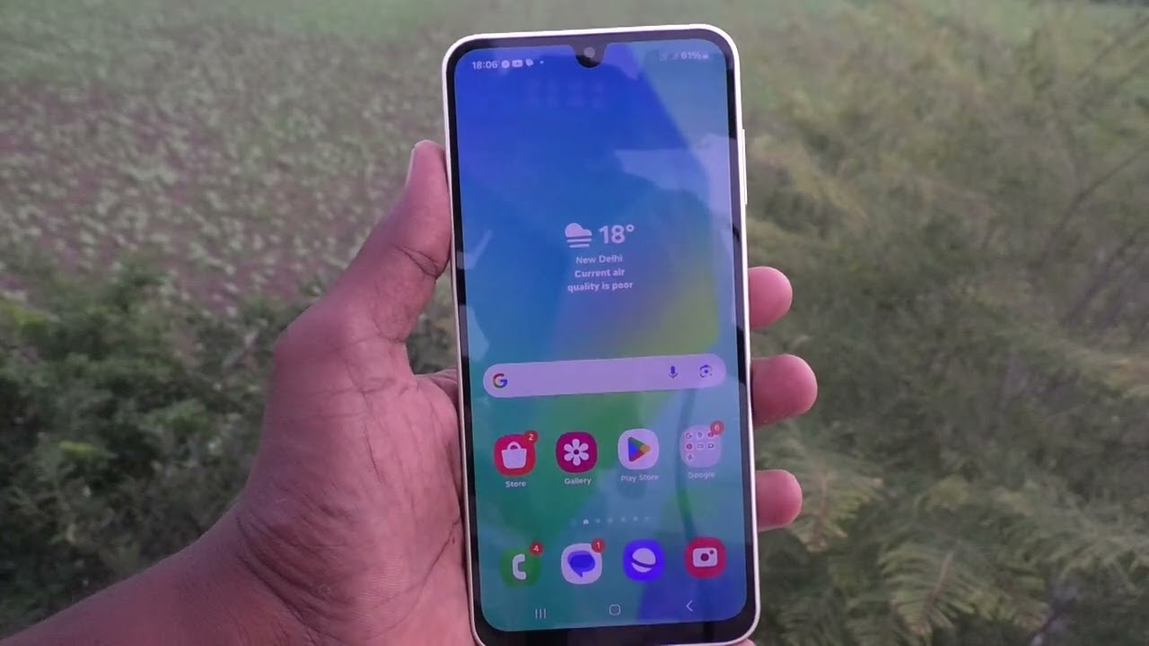 How to set up search from home screen in Samsung Galaxy A16 5G