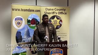Dane County Sheriff July 9, 2021, press conference