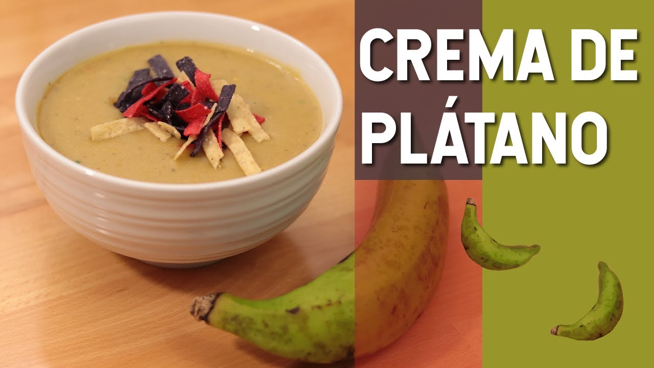 Crema de Plátano (Receta fácil) | Sabrosura 🔥