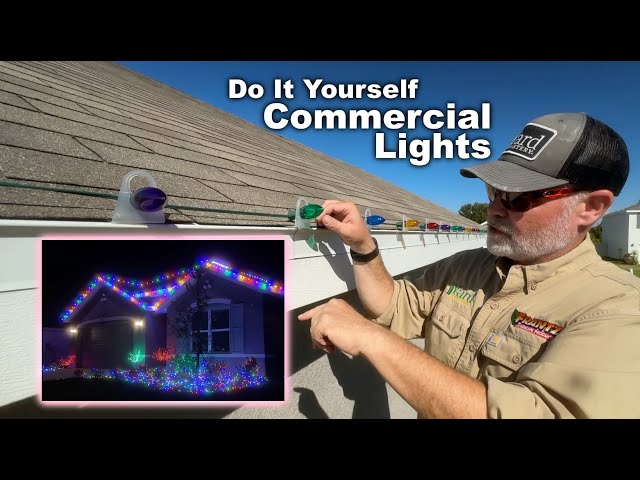 How Do Professionals Hang Christmas Lights