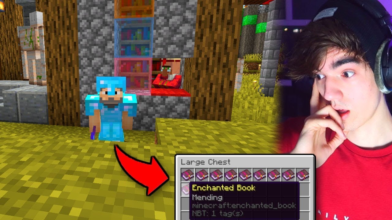 INBREKEN BIJ HARM VOOR MENDING BOEKJES IN MINECRAFT!! INBREKEN BIJ HARM VOOR MENDING BOEKJES IN MINECRAFT!!