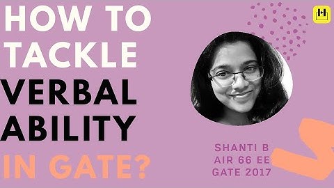 Preparing for Verbal Ability in GATE | Hiatuz
