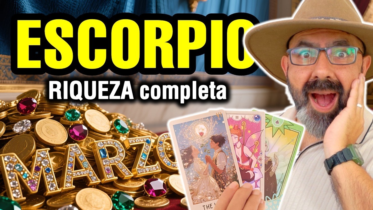 Escorpio ♏️ Marzo trae RIQUEZA. 3 noticias MILLONARIAS 🔮 TAROT mensual de dinero