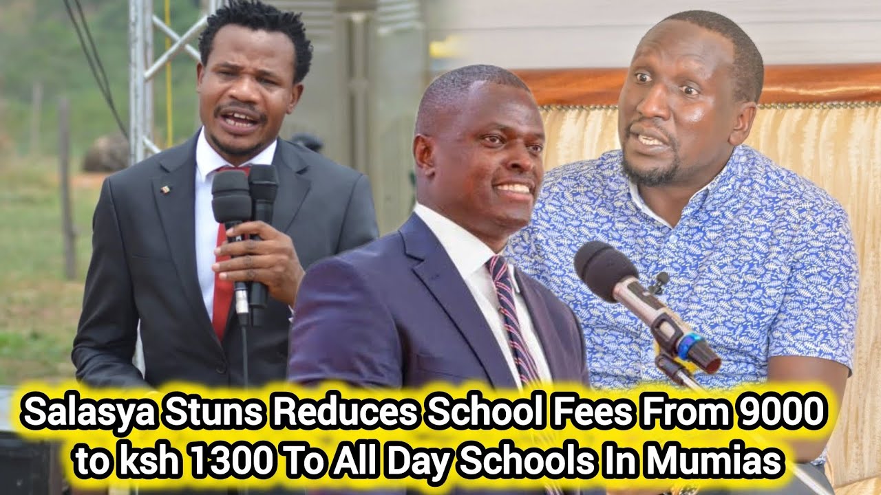 Peter Salasya Stuns Kenyans Reducing School Fees From 9000 to ksh 1300 To All Day Schools In Mumias