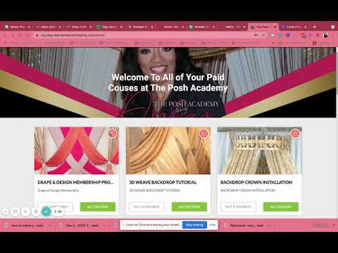 How to get access to your draping tutorial in your student portal