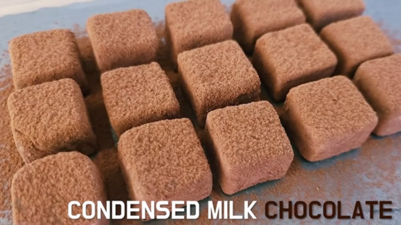 2가지 재료로 간단한 연유초콜릿 만들기/ Condensed Milk Chocolate Recipe YouTube