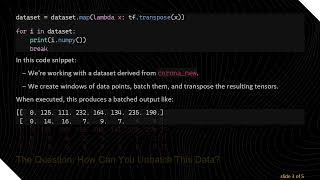 How to Unbatch a Tensorflow 2.0 Dataset