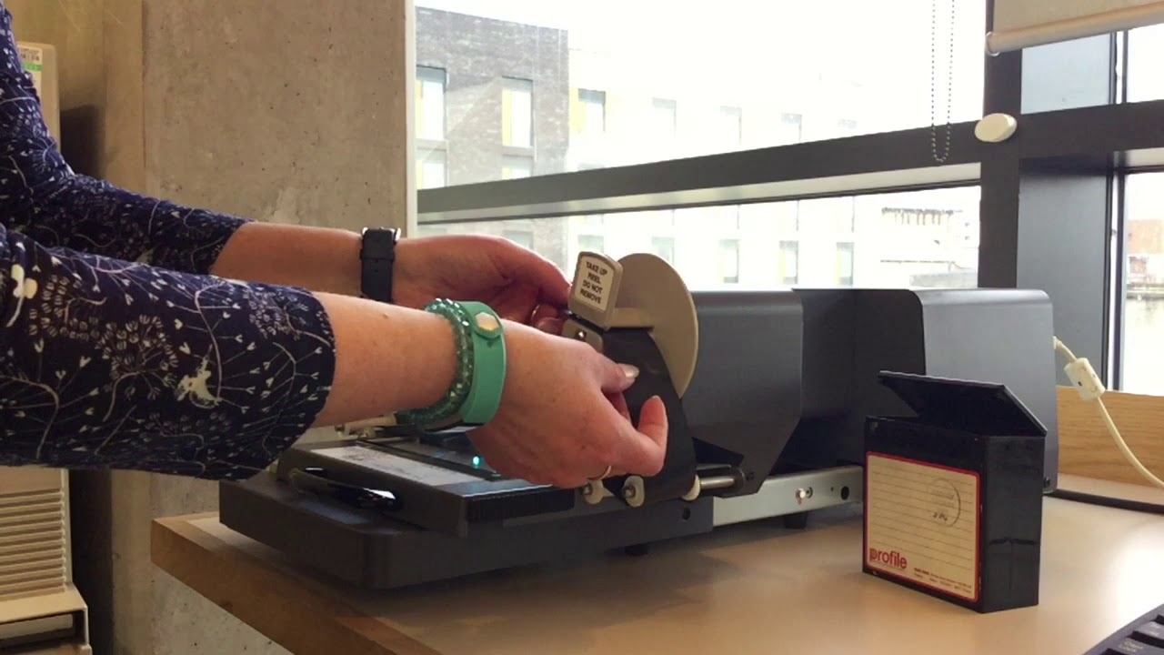 How to use the microfilm machine at Hackney Archives - YouTube