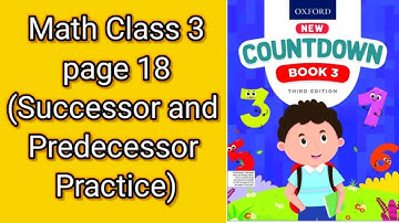 Countdown Class 3 | Oxford | Unit 1 page 18 | predecessor and successor