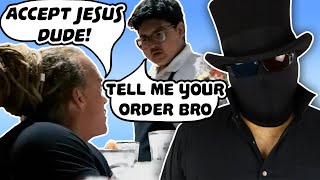 Angry Atheist Waiter Gets Pestered Into Salvation