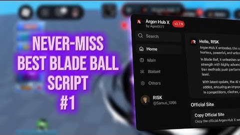 OP (NOT PATCHED) best blade ball script 2025 working #1 best Argon hub 🔥 #fluxus #roblox #bladeball 