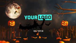 Scary Pumpkin Explosion – Explosive Halloween Logo Animation with Jack-o'-Lanterns