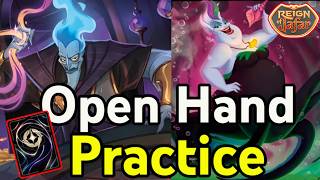 Ruby Amethyst Evasives vs Emerald Steel Discard Practice | Disney Lorcana Gameplay + Commentary