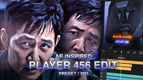 Squid game player-456 Gi Hun Full Edit on Alight Motion(+PRESET)