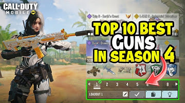 Top 10 Best Guns in CODM Season 4 | Gunsmith Loadout/Class Setup | Cod Mobile