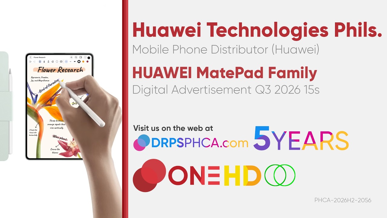HUAWEI MatePad Family Digital Ad Q3 2026 15s (Philippines) [HD/ST]