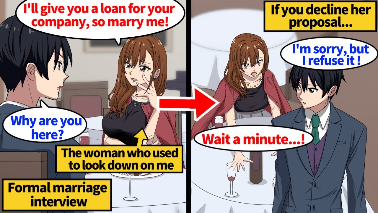 【Manga】My matchmaking partner was a woman who used to look down on me. She suggested to me...