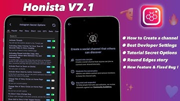 Tutorial Honista v7.1 | New Devlopers Settings Honista | Create channel Honista | Round Edges story💫
