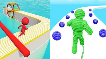 ⏺ Rope man level 14+15 🆚 fun race 3D - All Levels Mobile Game iOS,Android Update Videos Walkthrough