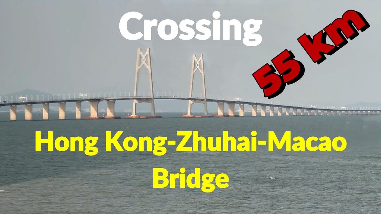 The World's Longest Sea Bridge: Hong Kong-Zhuhai-Macao Bridge Ride #travel #bridge #hongkong