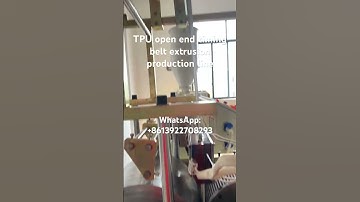 TPU open end timing belt extrusion production line #tpu #belt #timingbelt