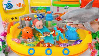 Satisfied unboxing aquarium mysterious nimo fish box fish live fish toy set ASMR | Toy evaluation