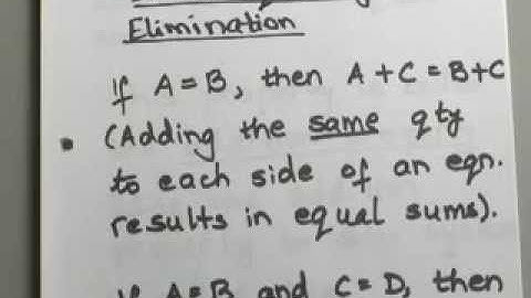 8.3.1 Systems of Linear Equations: Solve by Elimination/Addition Method