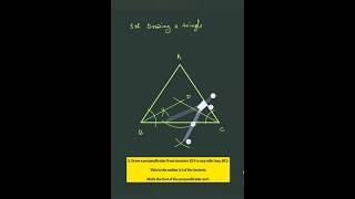 How to draw inscribed Circle of a triangle with Compass #Geometry #Drawing #maths