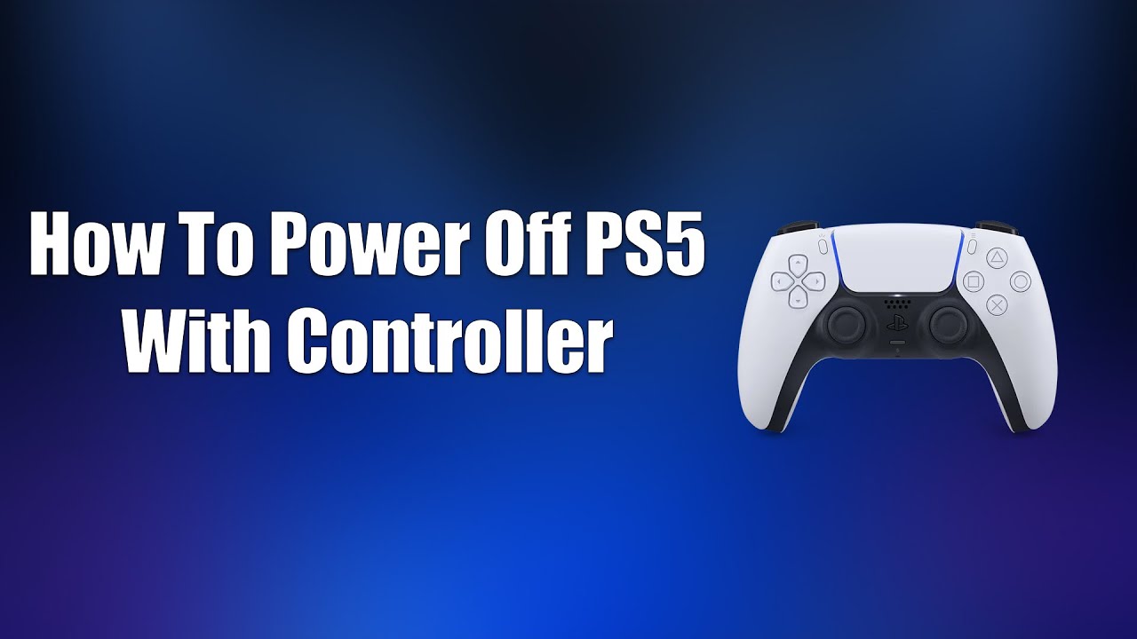 How To Power Off PS5 With Controller - YouTube