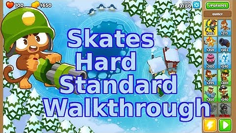 Bloons TD 6 | Skates Hard Standard Walkthrough | No MK