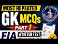 FIA Top 50 GK Part 1 Most Repeated MCQs FIA