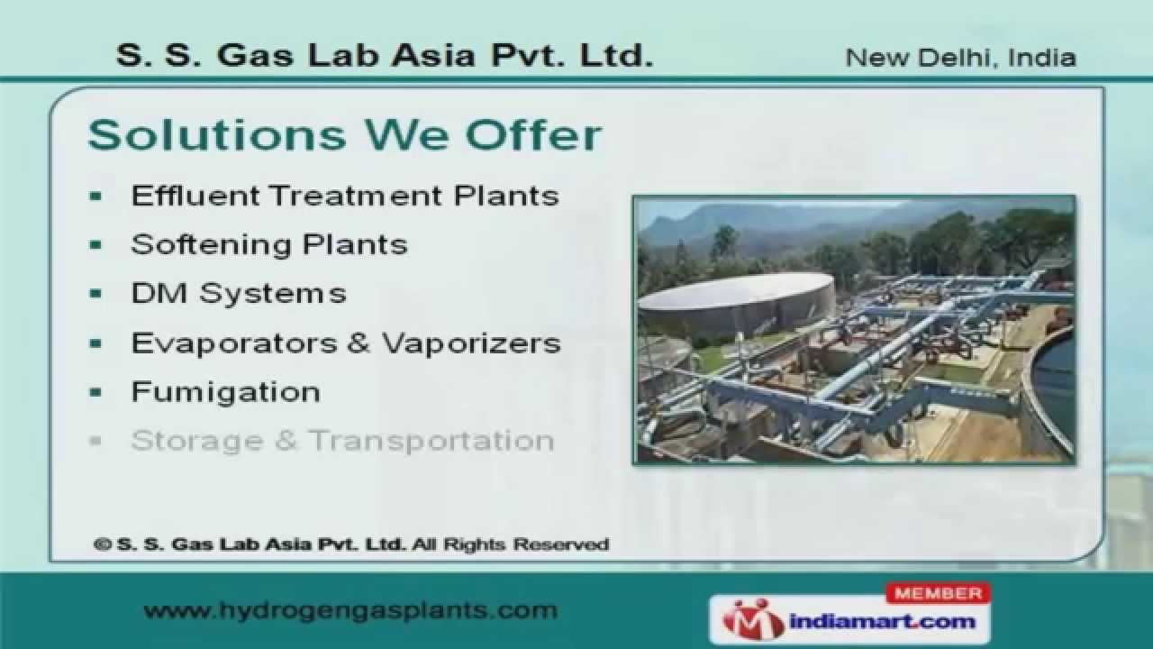 H2 Gas Plant by S. S. Gas Lab Asia Pvt. Ltd Delhi YouTube