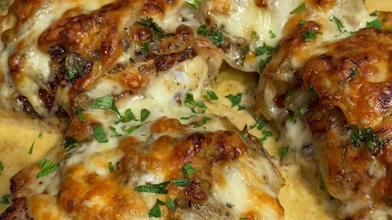 FULL RECIPE FRENCH ONION CHICKEN THIGH SKILLET YouTube