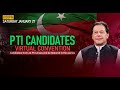  live  pakistan tehreekeinsafs candidates virtual convention  generalelection2024