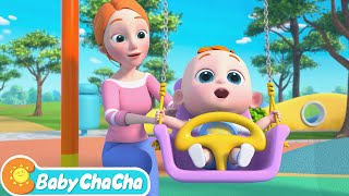 Playing on the Swing Is So Much Fun | Playground Song + Baby ChaCha Nursery Rhymes & Kids Songs