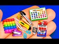 28 DIY Miniature School Supplies ~ Back to School 2021 Dollhouse