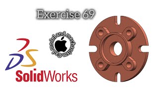 Solidworks tutorial exercise 69||mechanical parts design in solidworks||autocad tutorial#solidworks