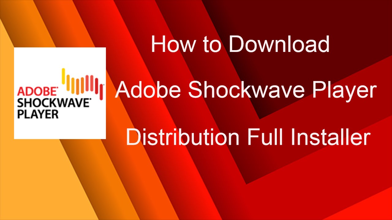 how to open adobe shockwave player how to open adobe shockwave player