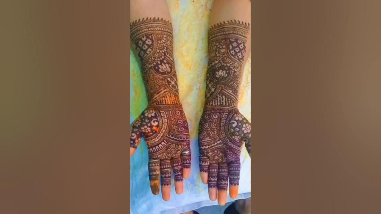 new bharma mehndi design stylish and beautiful 😍🥰🥰 - YouTube