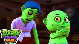 Johny Johny Yes Papa | Spooky Scary Zombies | Halloween Songs Collection | Zooby Zombie Family