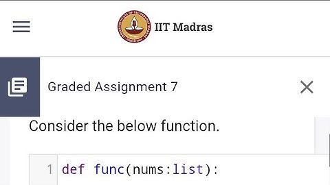 # week 7 python graded assignment #bs degree #iitm # IIT Madras ##