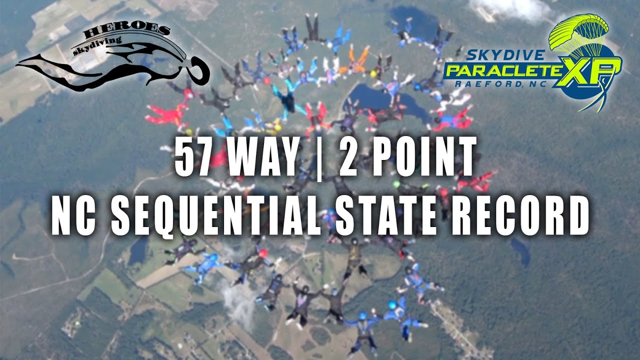 57 Way | 2 Point | NC State Formation Skydiving Record